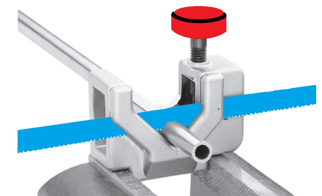cutting tube generally consist of a frame and handle and screw mechanism
