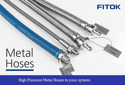 Tuyau flexible pour l'eau - SS-MH4-FL4-F12 - FITOK GmbH - en métal